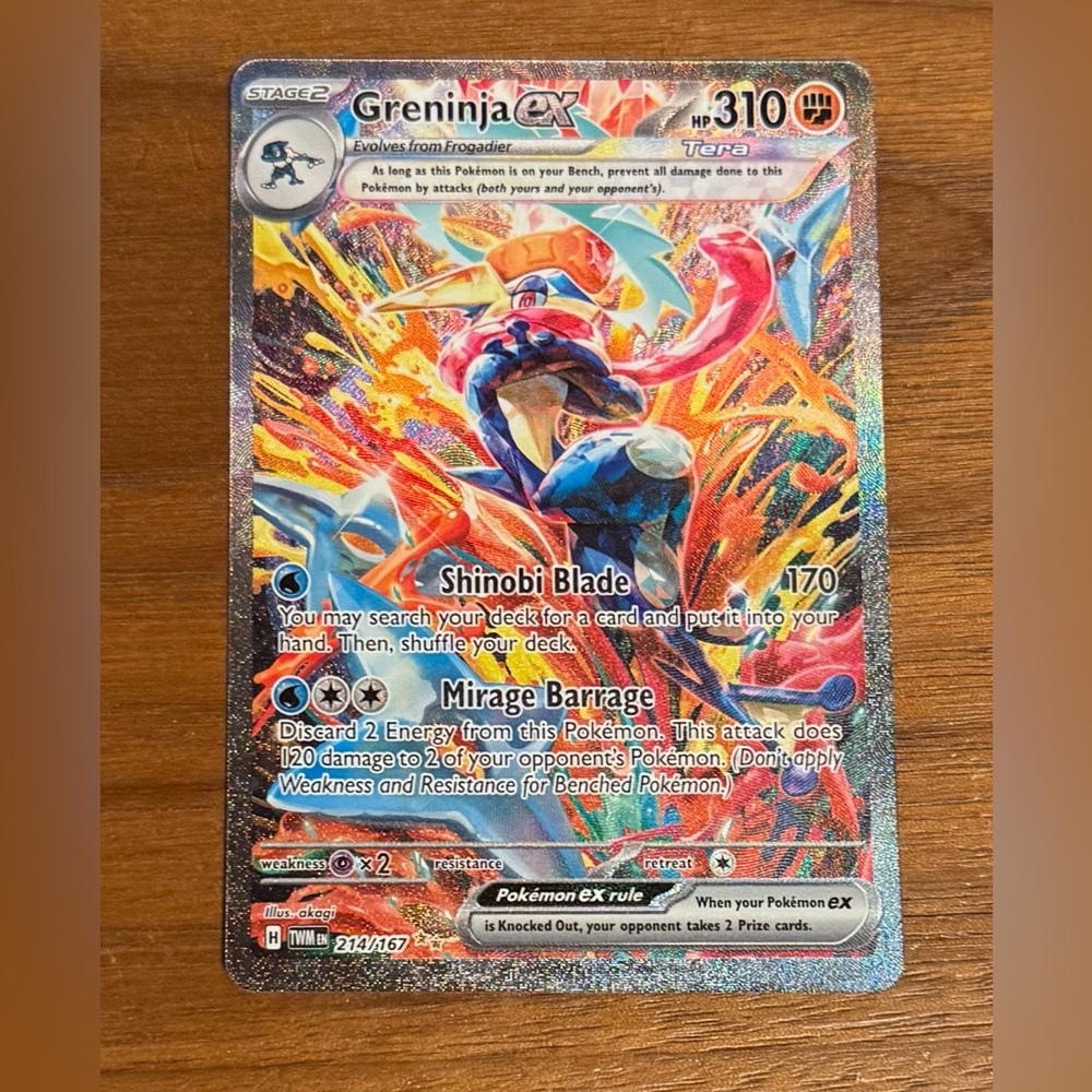 Greninja ex 214/167 SIR Twilight Masquerade Holo  Pokémon Card –Super Rare